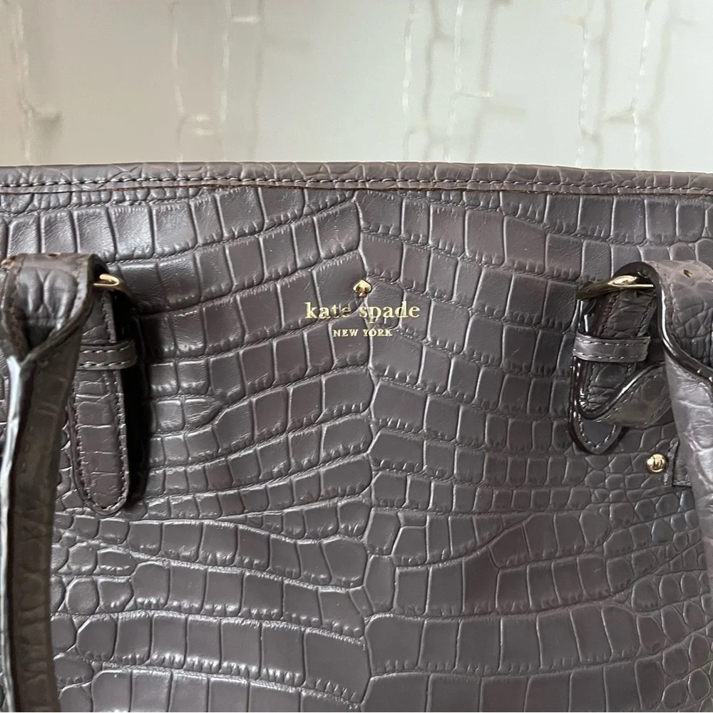 Kate Spade Vanston Croc Embossed Jackson Work Tote/Purse